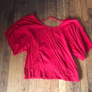 Scoop back tee